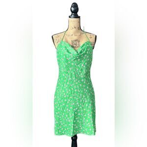 Green and White Floral Sundress by Cotton Candy LA, Size Large‎